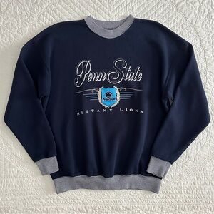 Vintage Penn State Nittany Lions Navy Crewneck Sweatshirt Team Edition XXL